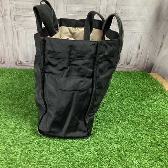 Tory Burch Black Nylon Patent Leather Tote Bag - Picture 2 of 16